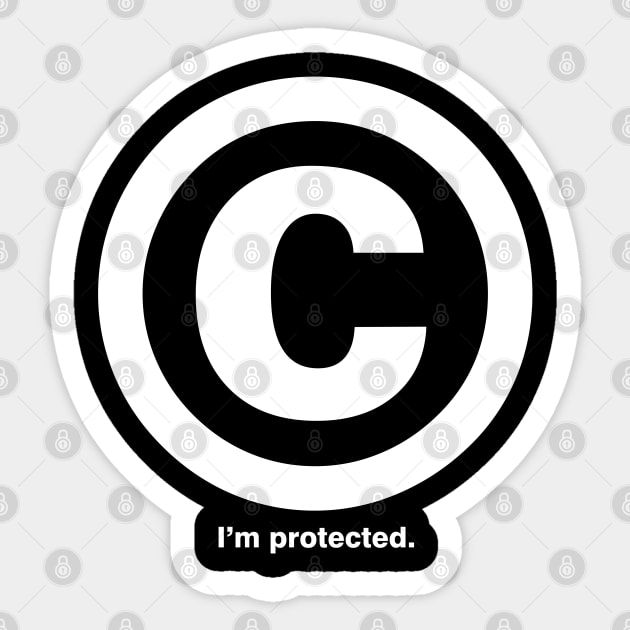 Copyright Symbol Sticker by DavesTees
